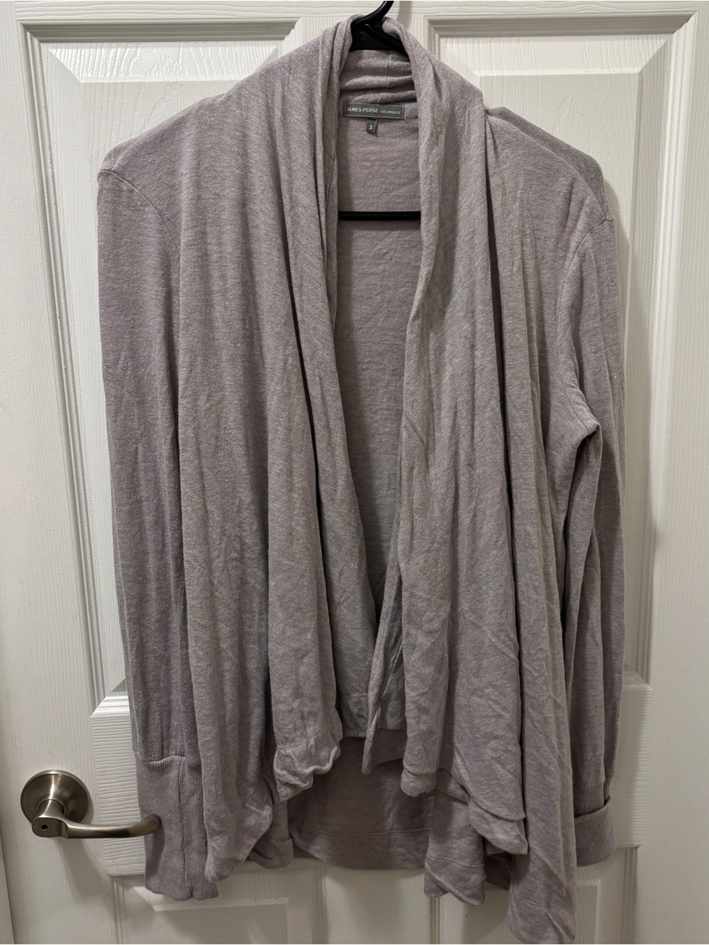 James Perse Drape Open Front Cardigan